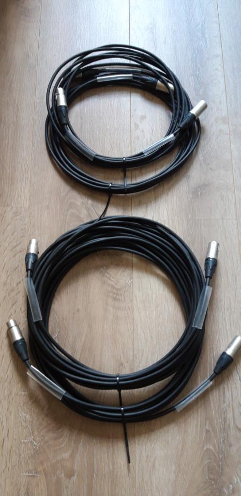4x Professionele DMX kabels Neutrik NC3MXX NC3FXX, Muziek en Instrumenten, Licht en Laser, Nieuw, Overige typen, Ophalen of Verzenden