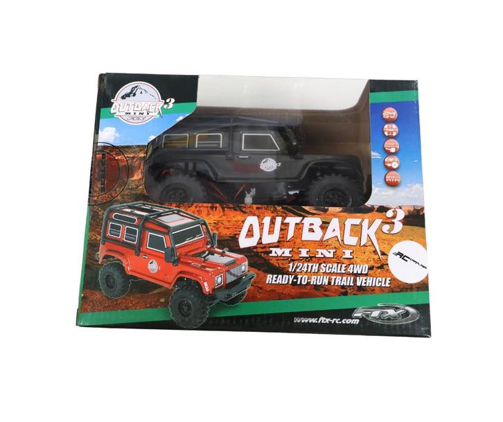 FTX OUTBACK MINI 3.0 RANGER 1:24 READY-TO-RUN - DARK GREY, Hobby en Vrije tijd, Modelbouw | Radiografisch | Auto's, Nieuw, Auto onroad