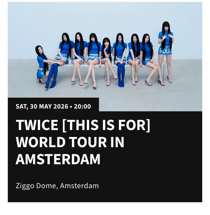 WTS Twice Amsterdam Seated Ticket ( cheaper ) Vak 210 row 2, Tickets en Kaartjes, Evenementen en Festivals, Eén persoon