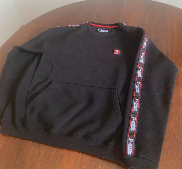 Ajax F-Side Trui (Sweater Zwart, geen vest, AFCA), Kleding | Heren, Truien en Vesten, Maat 52/54 (L), Zwart, Verzenden