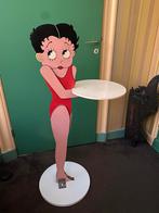 Betty Boop ‘Butler’ van hout met vast dienblad, Ophalen of Verzenden