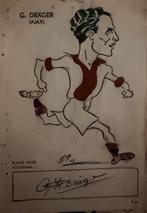 Ajax karikatuurkaarten (1943) – met originele handtekeningen, Verzamelen, Ophalen, Zo goed als nieuw, Ajax