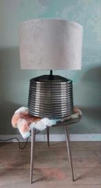 Tafellamp hotel chique Lamp smokeglas Light and Living Nieuw, Huis en Inrichting, Lampen | Tafellampen, Ophalen, 50 tot 75 cm