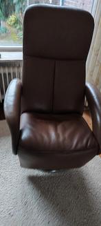 JORI verstelbare RELAXFAUTEUIL SYMPHONY Leer, Huis en Inrichting, Fauteuils, Ophalen, Minder dan 75 cm, Leer, Zo goed als nieuw