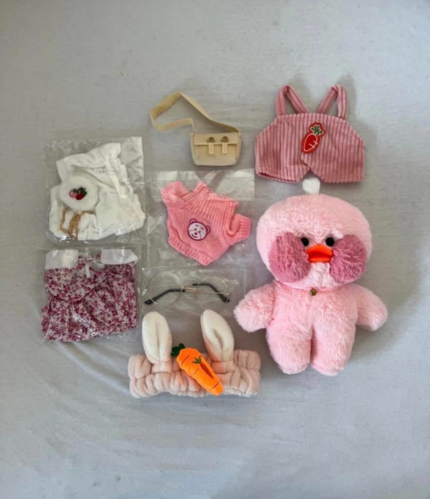 Paper Duck met Kledingset, Kinderen en Baby's, Speelgoed | Knuffels en Pluche, Ophalen of Verzenden, Nieuw, Eend