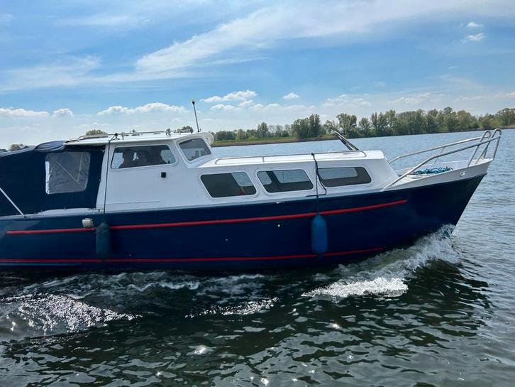 Kruiser 8,50m - goed onderhouden incl vetus boegschroef., Watersport en Boten, Motorboten en Motorjachten, Gebruikt, Staal, 6 tot 9 meter