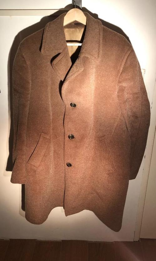 Vintage San Giorgio Mantel Wol / Mohair Sz. 58 Bruin IZGS!!, Kleding | Heren, Jassen | Winter, Gedragen, Maat 56/58 (XL), Bruin