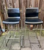 Twee Ikea Glenn Barkrukken- Zithoogte 75cm, Huis en Inrichting, Barkrukken, Ophalen, Gebruikt, Met voetsteun, 60 tot 90 cm