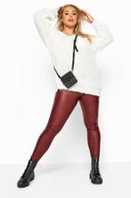 Bordeauxrode Leatherlook legging maat S/M (127), Kleding | Dames, Leggings, Maillots en Panty's, Nieuw, Nicolle_Lingerie, Ophalen of Verzenden