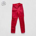 Felrode strakke broek van imitatieleer, H&M, Verzenden, Maat 46/48 (XL) of groter, Lang