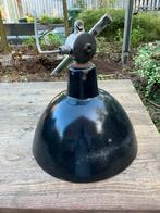 Lamp, vintage emaille, Huis en Inrichting, Lampen | Hanglampen, Ophalen of Verzenden, Gebruikt, Metaal, Minder dan 50 cm