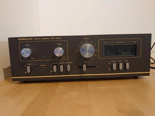 Eurofunk  EFA-4500 stereo versterker met vu meters, Audio, Tv en Foto, Versterkers en Receivers, Zo goed als nieuw, Stereo, Overige merken