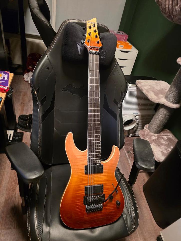 Schecter C-7 FR SLS Elite 7 snaar gitaar, Muziek en Instrumenten, Snaarinstrumenten | Gitaren | Elektrisch, Zo goed als nieuw