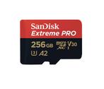 Originele SanDisk EXTREME PRO 256GB V30 A2 Micro SD XC, Gebruikt, Ophalen of Verzenden, Fotocamera, Sandisk Extreme PRO