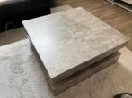 Draaibare salontafel betonlook, Huis en Inrichting, Tafels | Salontafels, Ophalen, Betonlook - marmer, 50 tot 100 cm, Vierkant