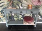 Superleuke brocante sidetable 120x34, Huis en Inrichting, Tafels | Sidetables, Ophalen, 100 tot 150 cm, Zo goed als nieuw, Brocante