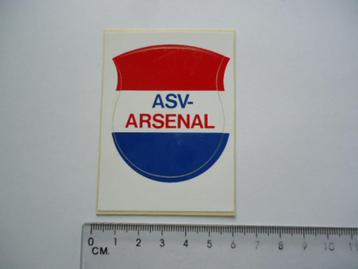 sticker Asv Arsenal oud Amsterdam loopveld amstelveen retro