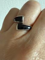 S202/Vintage Zilveren ONYX ring 16 3/4, Gebruikt, Verzenden, Kleiner dan 17, X