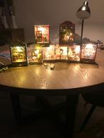 Miniatuur huisjes met verlichting, Huis en Inrichting, Ophalen, Minder dan 50 cm, Vierkant, Tot twee personen