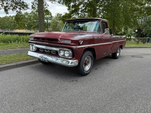 GMC/ chevrolet c20 5,7 v8 Oldtimer patina look 1963, Auto's, Oldtimers, Particulier, Lederen bekleding, Lichtmetalen velgen, GMC
