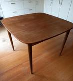 Uitschuifbare tafel van teakhout, Huis en Inrichting, Tafels | Salontafels, Ophalen, Gebruikt, 50 tot 75 cm, Teakhout