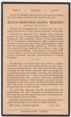 Pastoor Jozef Bernard Keunen 1876 Hamont + 1926 Loozen, Verzamelen, Bidprentjes en Rouwkaarten, Verzenden
