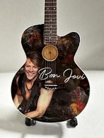 Bon Jovi foto miniatuur gitaar van hout 25cm mini guitar, Info@deconoord.nl, Verzenden, Deco Noord, Nieuw