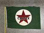 Caltex XL formaat oude originele enkelzijdige katoenen vlag, Ophalen of Verzenden, Gebruikt, Formule 1