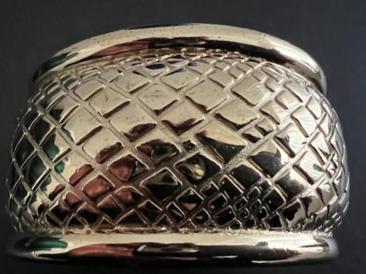Dyrberg/Kern chunky armband goudkleur slangenprint, Sieraden, Tassen en Uiterlijk, Armbanden, Zo goed als nieuw, Overige materialen