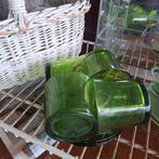 Vintage groene theeglazen, Huis en Inrichting, Glas of Glazen, Ophalen of Verzenden, Overige stijlen, Glas