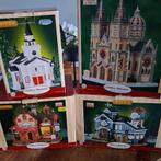 LEMAX verlichte kersthuisjes. 4 stuks, Diversen, Kerst, Ophalen of Verzenden, Zo goed als nieuw