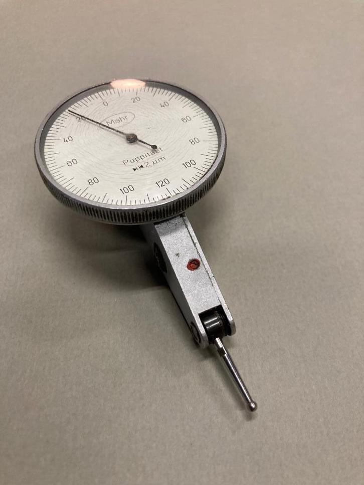 Zwenktaster Mahr Puppitast 0,002mm, Doe-het-zelf en Verbouw, Meetapparatuur, Gebruikt, Afstand, Verzenden