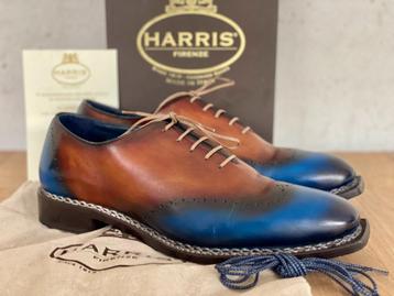 Harris Firenze leren veterschoen bruin blauw maat 45 beschikbaar voor biedingen