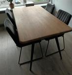 Prachtige tuin/terras/woonkamer eettafel eikenhout, Ophalen of Verzenden, Zo goed als nieuw, Rechthoekig, Overige materialen