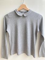 Grijze longsleeve met kraag van Petit Bateau mt. 152, Meisje, Ophalen of Verzenden, Shirt of Longsleeve, Petit Bateau