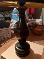 Mooie mahonie houten tafellamp, Ophalen, Gebruikt, Hout, Minder dan 100 cm