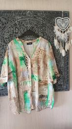 Dorisstreich Linnen Blouse Maat 50, Kleding | Dames, Blouses en Tunieken, Overige kleuren, Maat 46/48 (XL) of groter, Ophalen of Verzenden