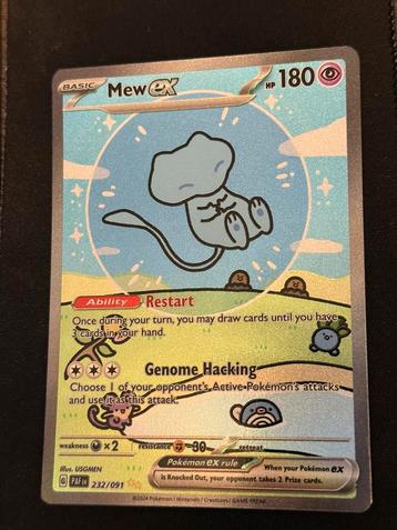 Mew EX - Paldean Fates - 232/091 - Bubble Mew beschikbaar voor biedingen