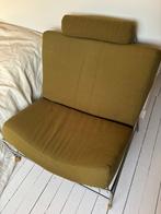 Leolux Volare Vintage Stoel - Olijf/Mosgroen, Huis en Inrichting, Fauteuils, Gebruikt, 75 tot 100 cm, Ophalen of Verzenden, Stof