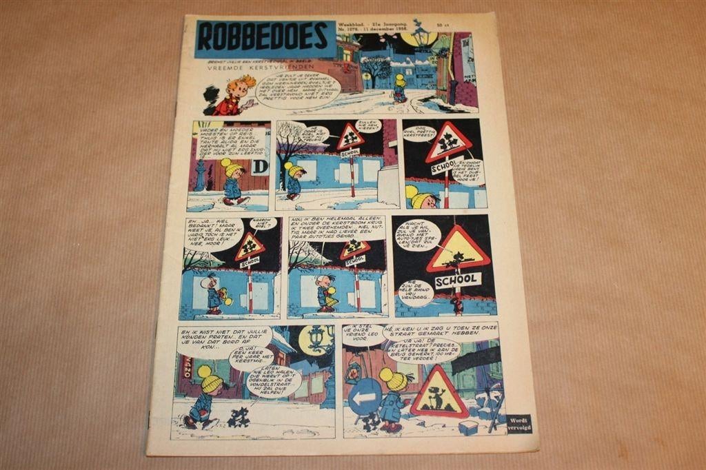 Robbedoes Weekblad - Nr. 1078 - 1958, Eén stripboek, Ophalen of Verzenden, Zo goed als nieuw
