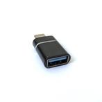 Zwarte metalen USB-C naar USB-A adapter / converter, Ophalen, Nieuw