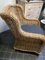 Rotan stoel, Huis en Inrichting, Stoelen, Ophalen, Bruin, Riet of Rotan, Zo goed als nieuw
