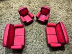 Sindy jaren 70/80 2 banken 2 stoelen, Verzamelen, Ophalen of Verzenden, Zo goed als nieuw, Poppenhuis