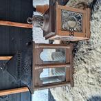 2 stuks windlichten, Ophalen of Verzenden, Zo goed als nieuw, Kandelaar, Hout