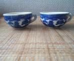 2 oude Blue Willow kopjes. Jaren '50., Ophalen of Verzenden