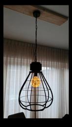 Industriële mega grote  Hanglamp van metaal vintage look, Ophalen, Zo goed als nieuw, Metaal, Stak, Modern, Staal , met plafond ketting , industrieel, stoer