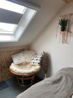 Rotan loungestoel Papasan met zitkussen, Huis en Inrichting, Ophalen, Eenpersoons, Boho chic, Japandi, Zo goed als nieuw
