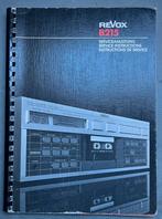 Diverse Studer en Revox Documentatie, Ophalen of Verzenden, Audio