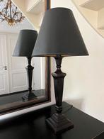 Giessenburg! 2x Lamp, tafellamp metalen zuil (voet) + kap, Huis en Inrichting, Ophalen, Zo goed als nieuw, Metaal, 75 cm of meer