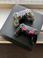 Playstation 4 met twee controllers, Spelcomputers en Games, Spelcomputers | Sony PlayStation 4, Gebruikt, Met 2 controllers, Ophalen of Verzenden